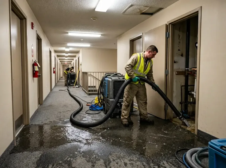 multi-unit-apartment-hallway-f-005 — frequently asked questions, Emergency Burst Pipe Water Extraction & Removal in Inniswol…